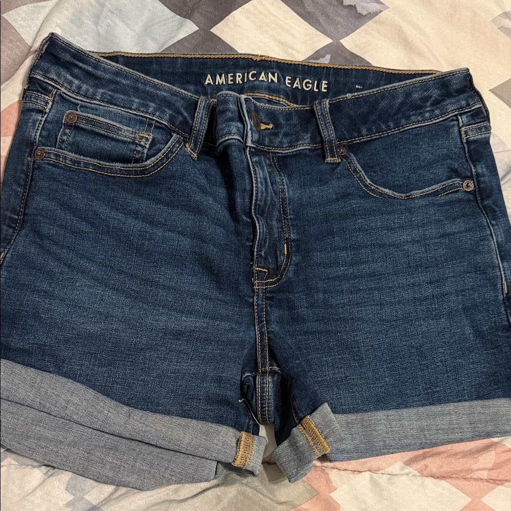 American Eagle Midi Denim Shorts